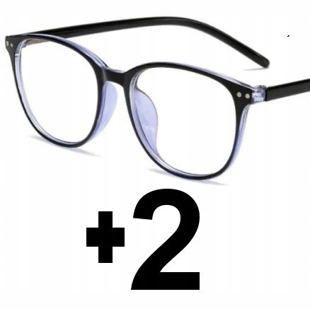 Okulary progresywne wieloogniskowe do czytania +2
