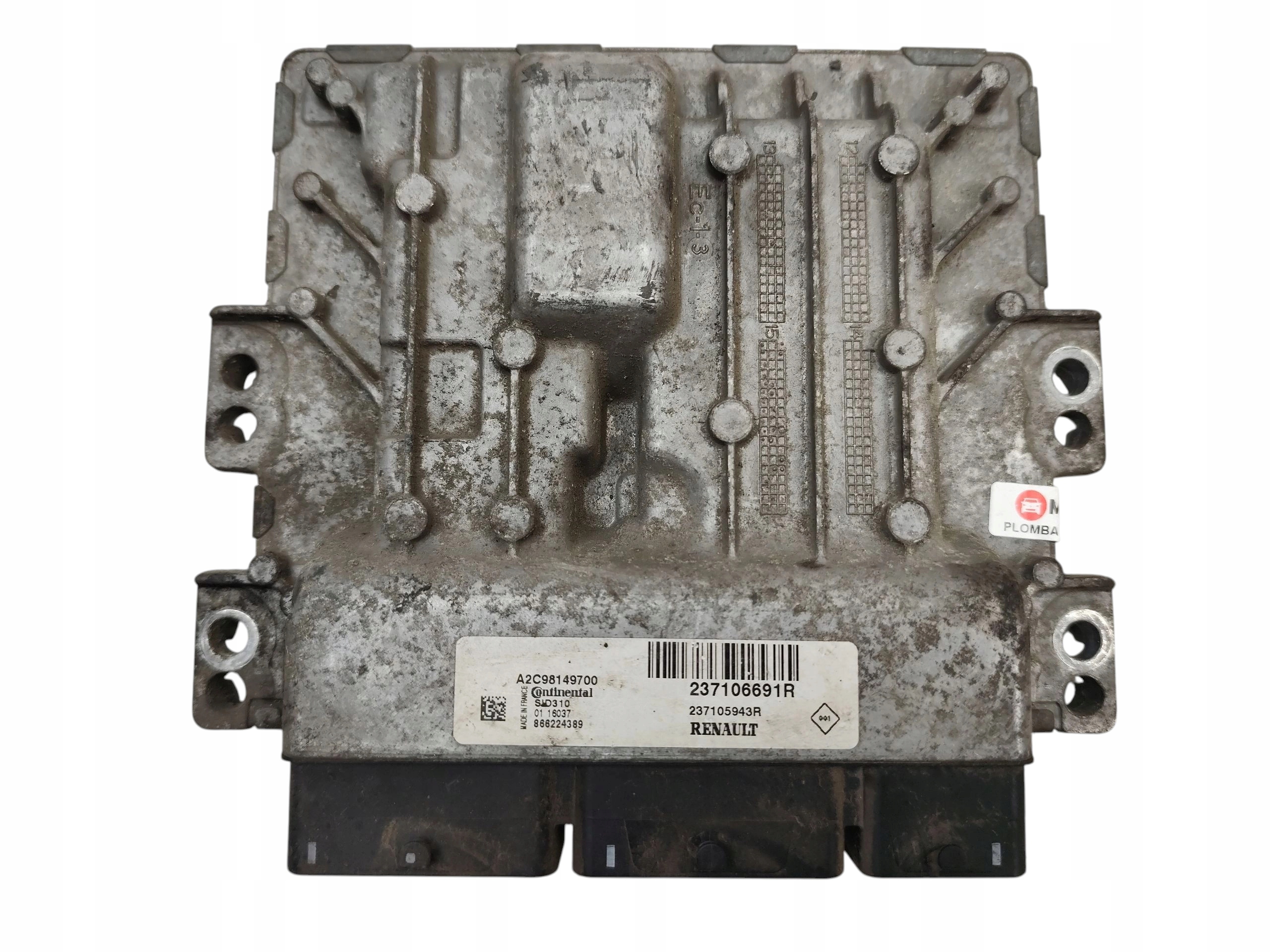 computer control unit of the engine RENAULT MEGANE III 3 1.5 DCI 95KM 237106691R
