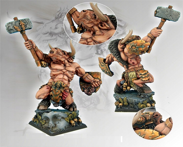 Figurka RPH\g Scibor 28FM0035 Minotaur Warrior Podstawka 28mm