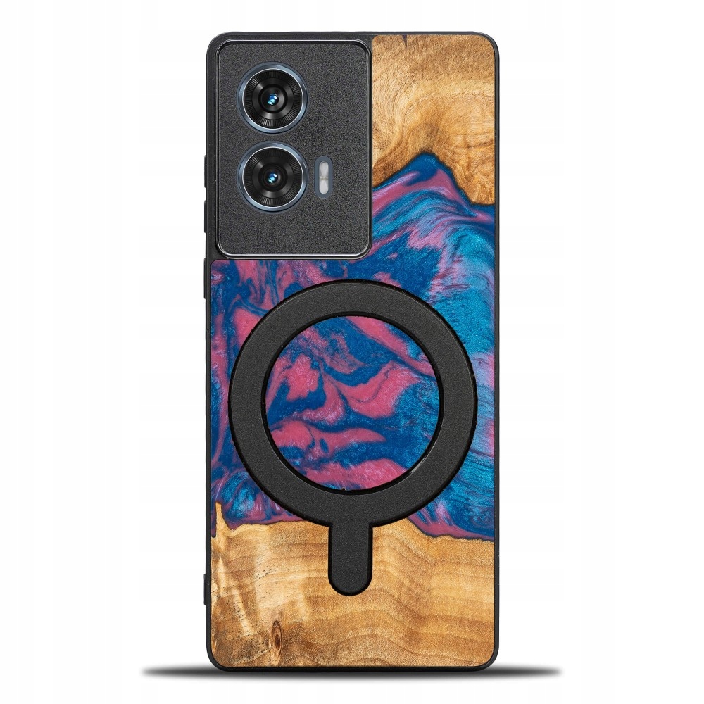 Pouzdro Bewood Unikátní pro Motorola Edge 50 Fusion Neonové Vegas s MagSafe