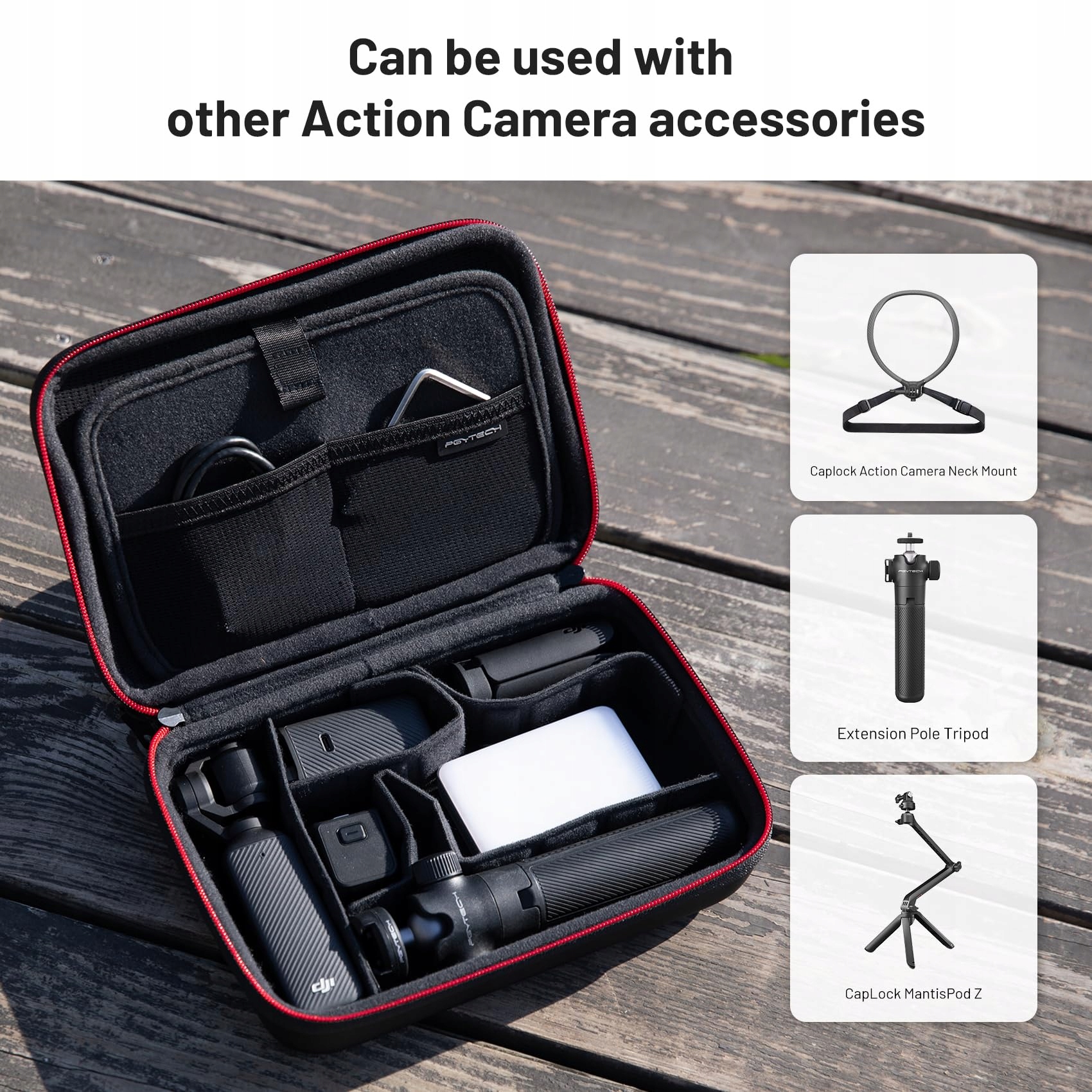 PGYTECH Torba Na Kamerę Do Gopro Insta360 OSMO Action Feiyu Xiaoyi — miniatura 6
