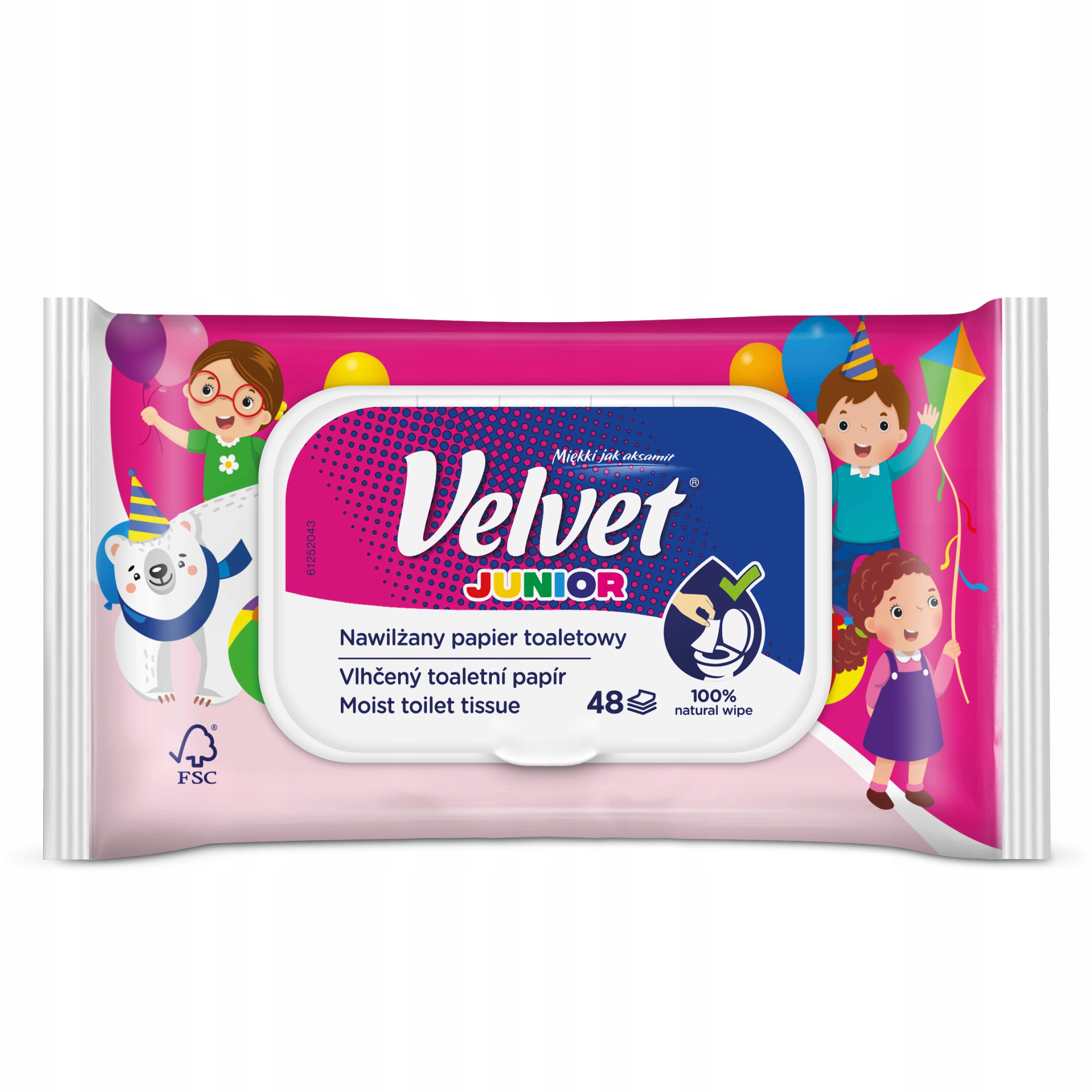 

Velvet papier toaletowy nawilżany Junior 1 szt
