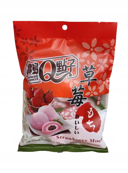 

Taiwan Dessert Mochi Strawberry 120G.