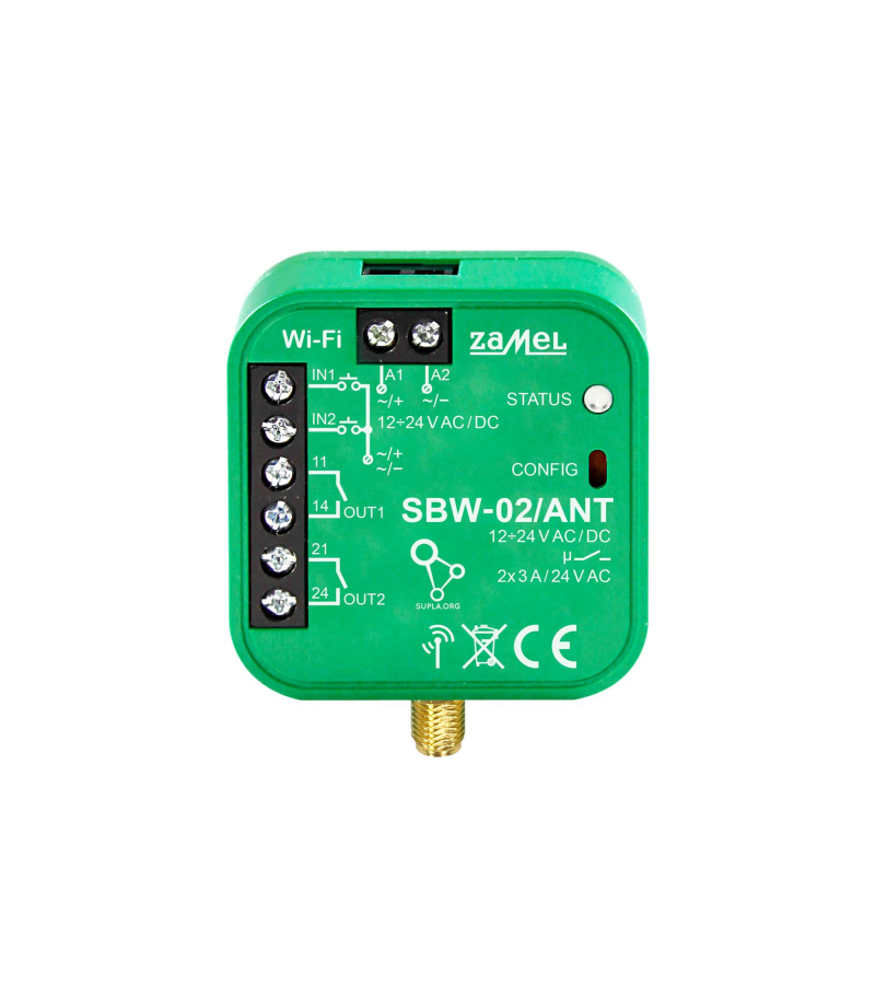 Bránový ovladač s anténou SBW-02/ANT Supla Zamel SPL10000035