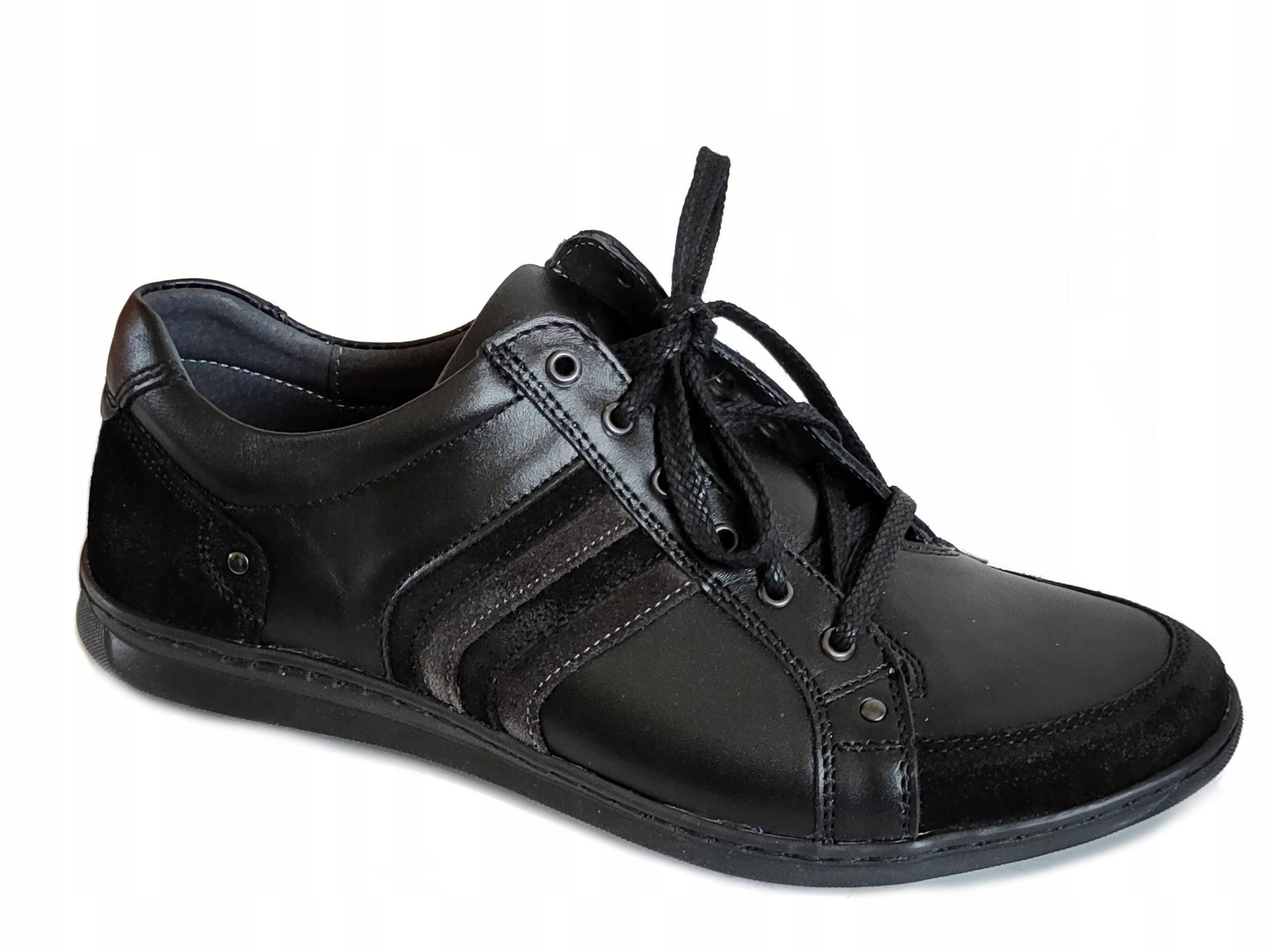 Riko 905 pánské polobotky Polské černé 42 Kůže