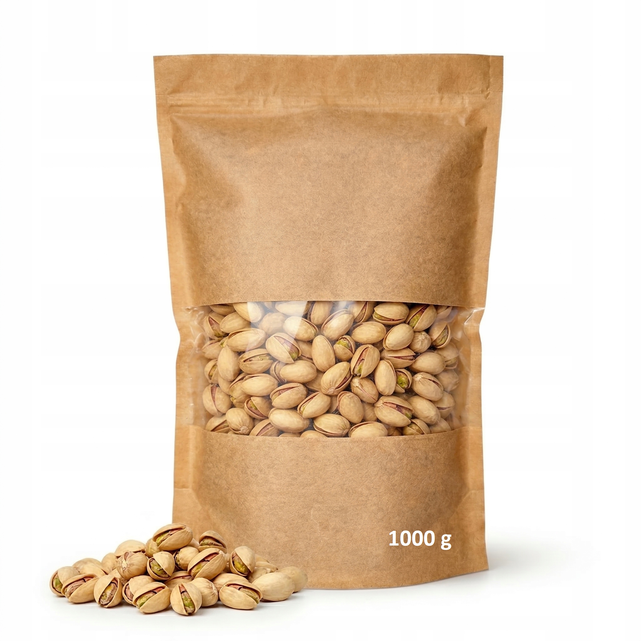 Levně Přírodní pistácie ve skořápce 1000g Gieko Čerstvé Nepražené Nesolené Velké