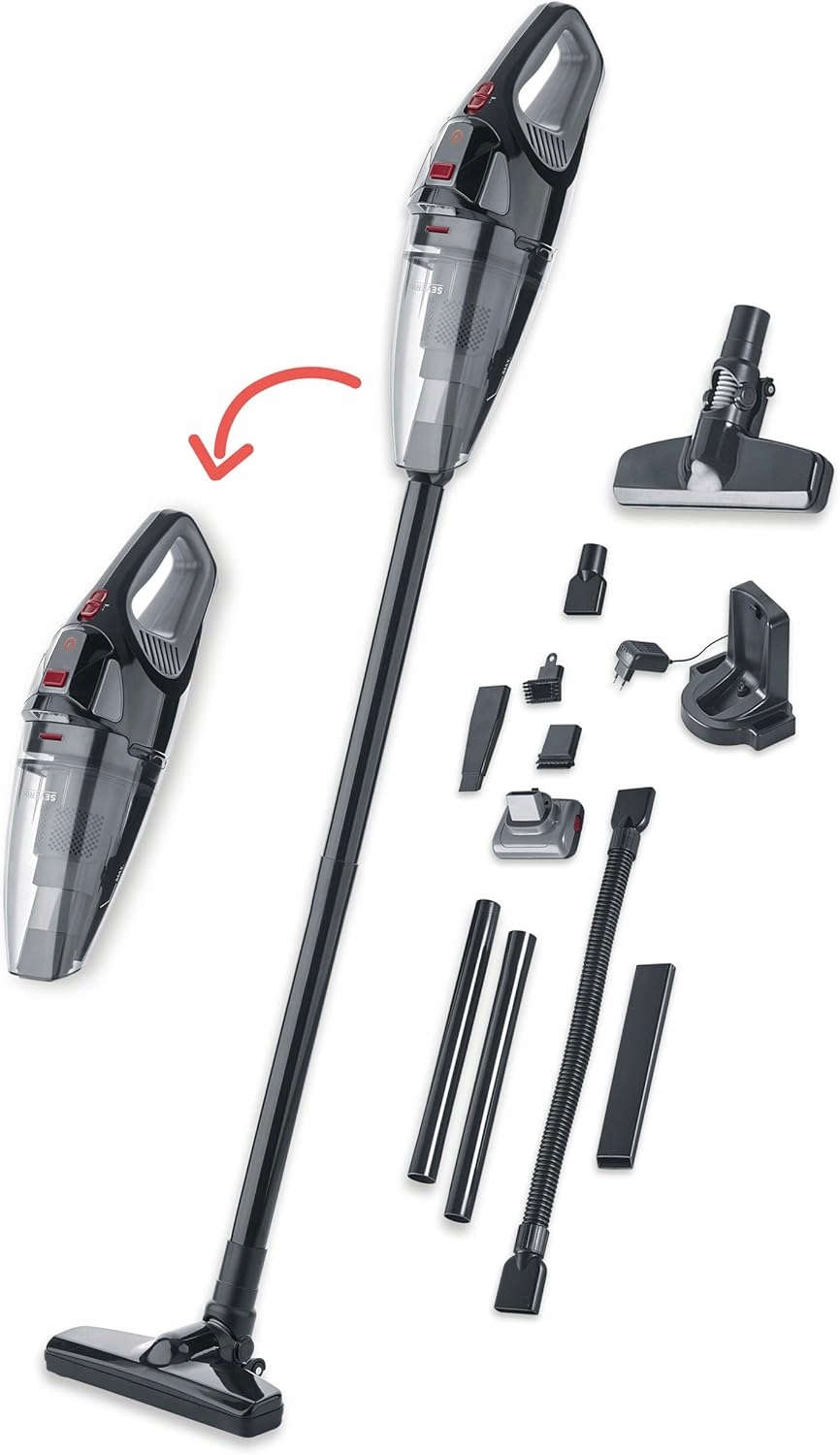 Odkurzacz Ręczny Pionowy Akumulatorowy Mokro Sucho Severin Hv 7147