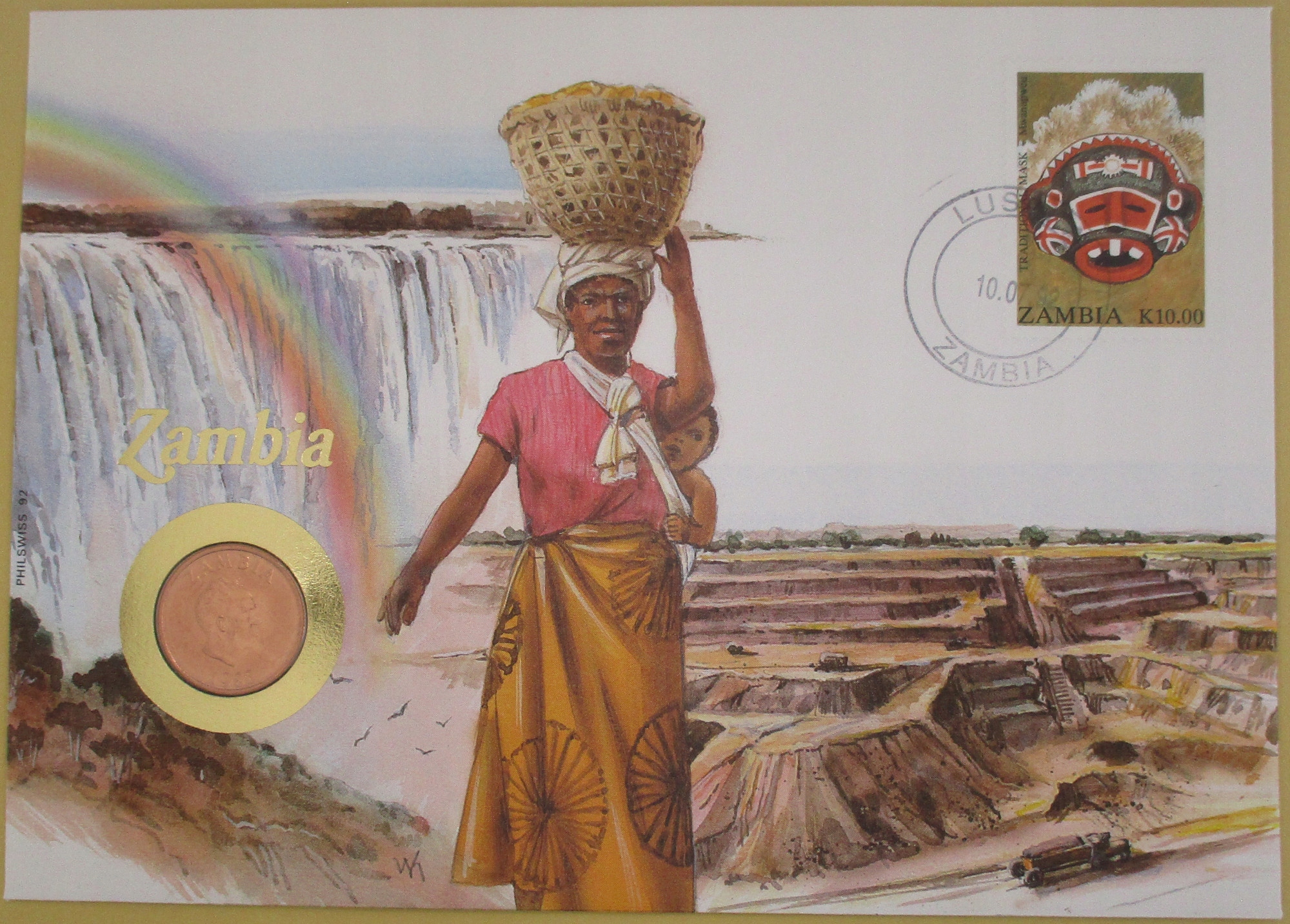 ZAMBIA 1983 2 ngwee list numizmatyczny