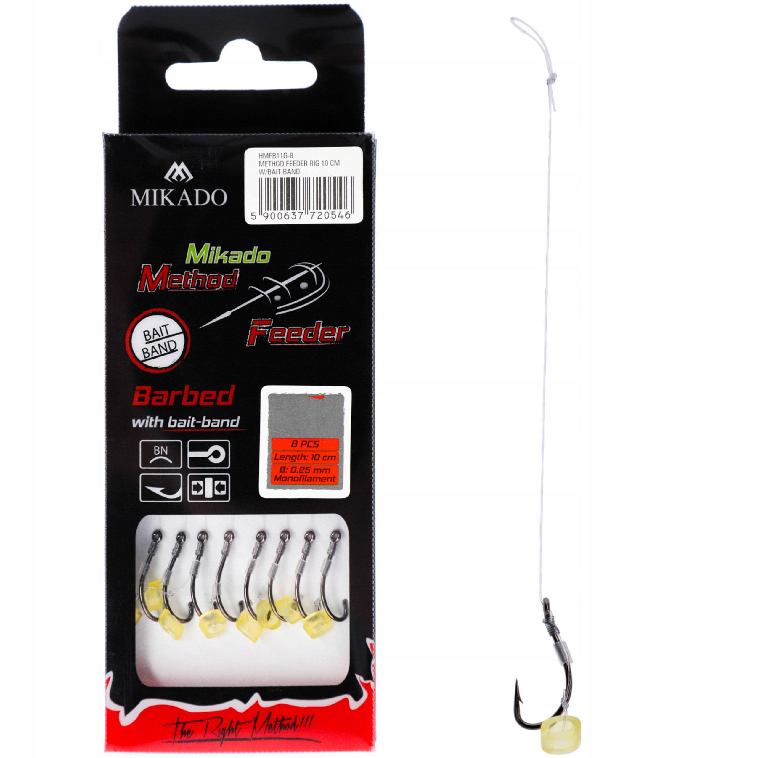 

Haczyki Method 8szt Mikado żyłka nr 12 Z Gumką