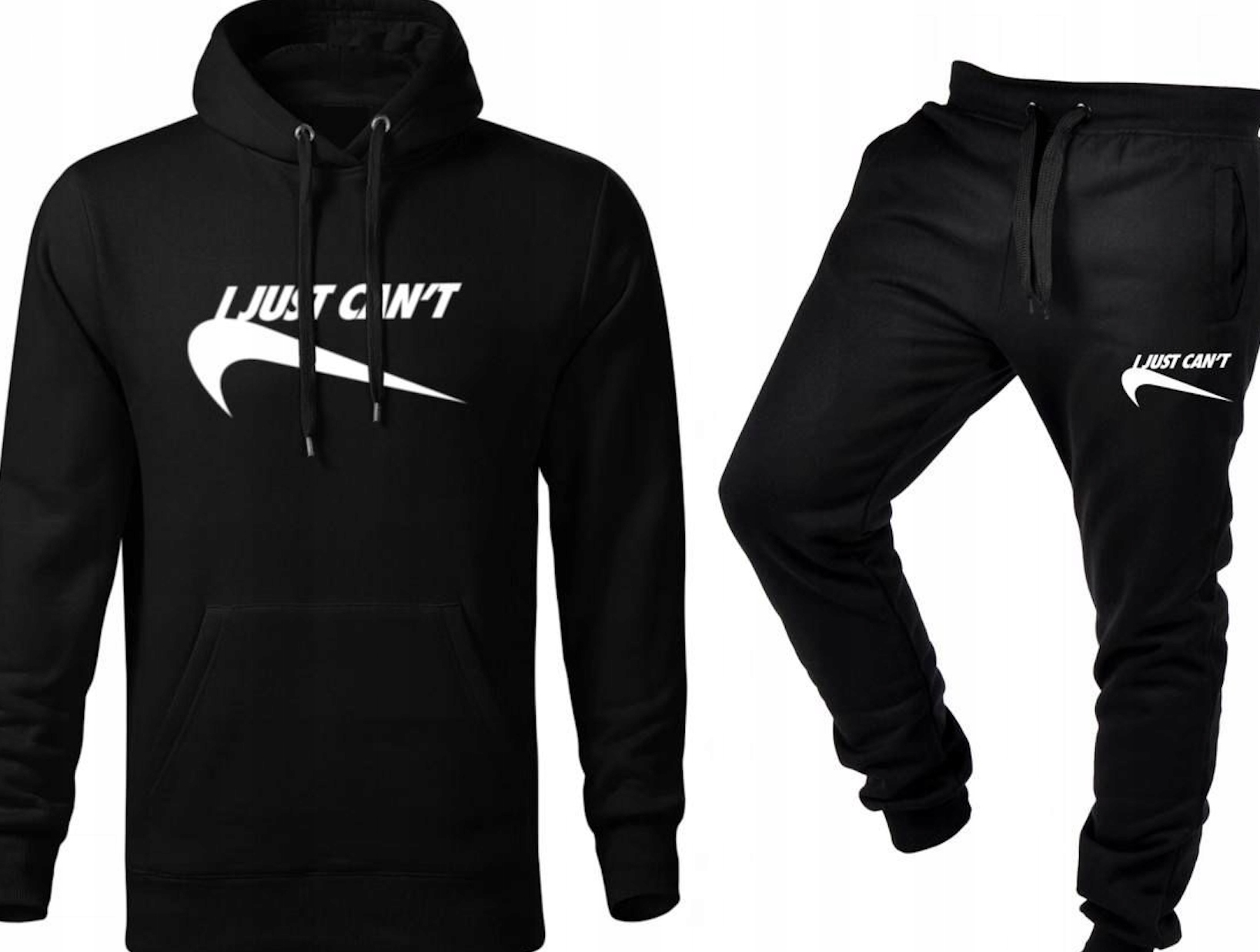 Tepláková Souprava Teplákovka I Just Can't Mikina A Kalhoty Černá L