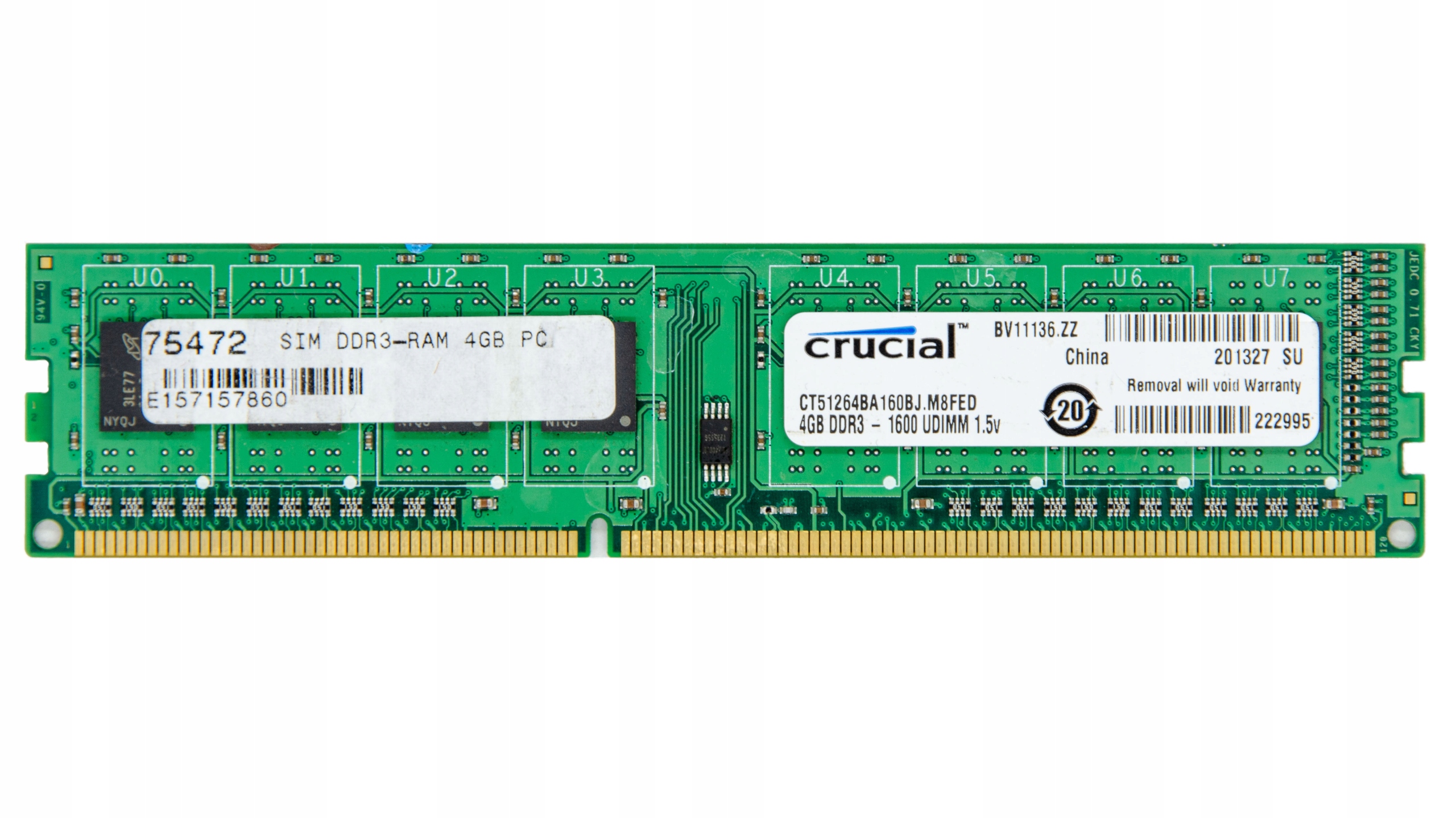 CRUCIAL CT51264BA160BJ.C8FND DDR3 青っぽい 4GBx2 CRUCIAL CT51264BA160BJ.C8FND DDR3 青っぽい 4GBx2