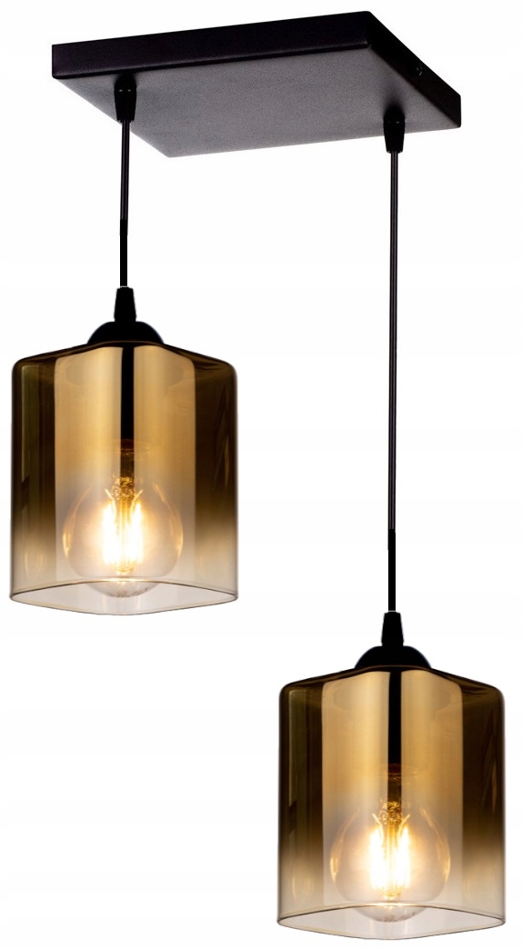 

Szklana Lampa Wisząca Sufitowa Żyrandol Plafon Led