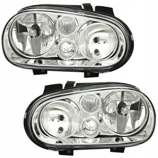 VOLKSWAGEN GOLF 4 1997 1998 1999 2000 2001 2002 2003 LPVWB2 HEADLIGHTS LED  BLACK