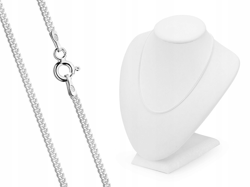 

Srebrny Męski Łańcuch pr. 925 Pancerka 50cm 1,8mm