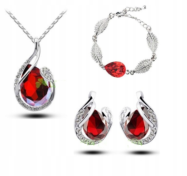 

Komplet biżuterii Swarovski Rosa 2 kolory gratis
