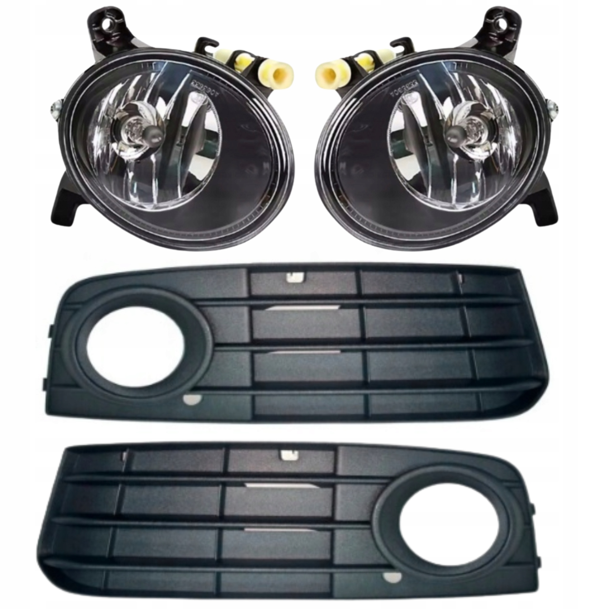 Audi A4 B8 07-11 Atrapy Mřížky Halogeny Mlhové Lampy Komplet P+l