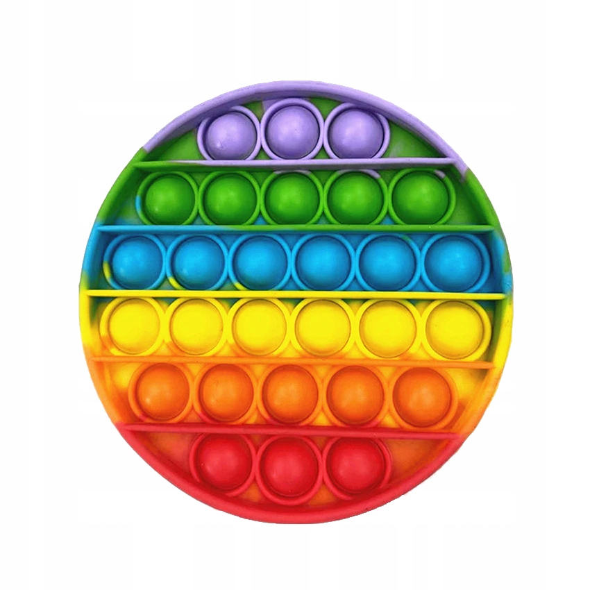 

Push Bubble Pop It Zabawka Antystresowa Tęczowa
