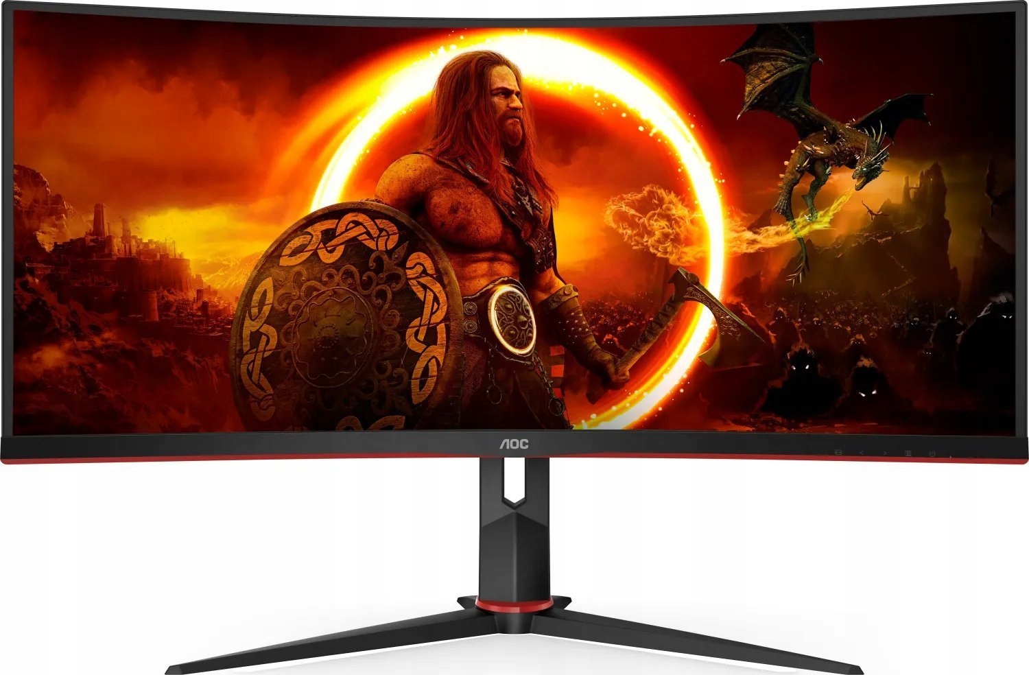 Monitor Gamingowy AOC CU34G2XP/BK 3440 x 1440 (UWQHD) 180 Hz