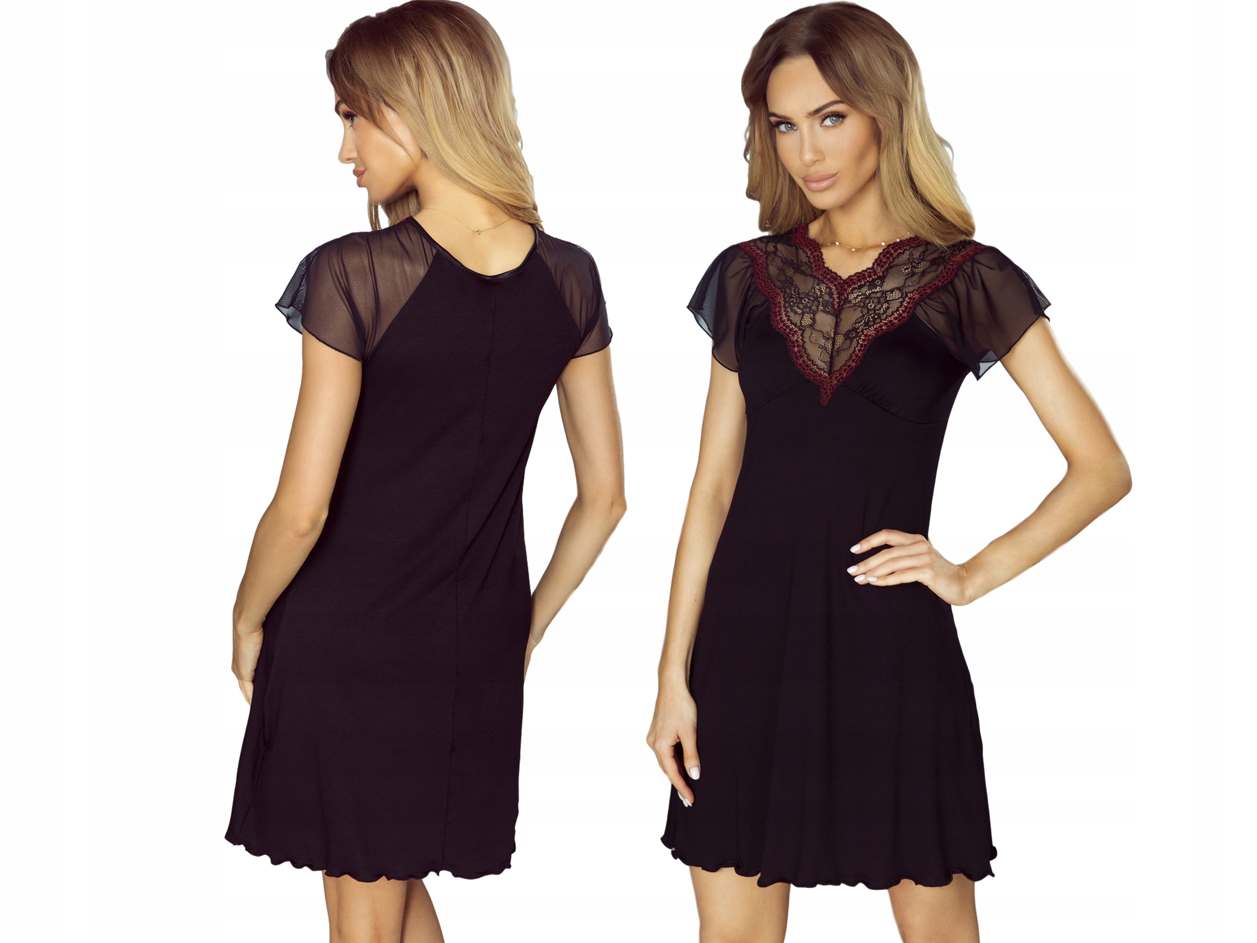 

Eldar Koleta Koszulka Nocna Plus Size Czarny 2XL