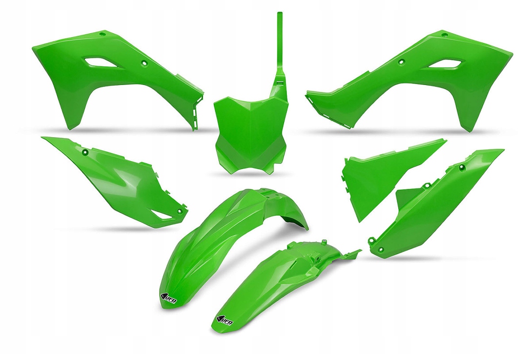 Ufo Sada Plastov Kawasaki Kxf 450 '24, Farba Oem Zelená