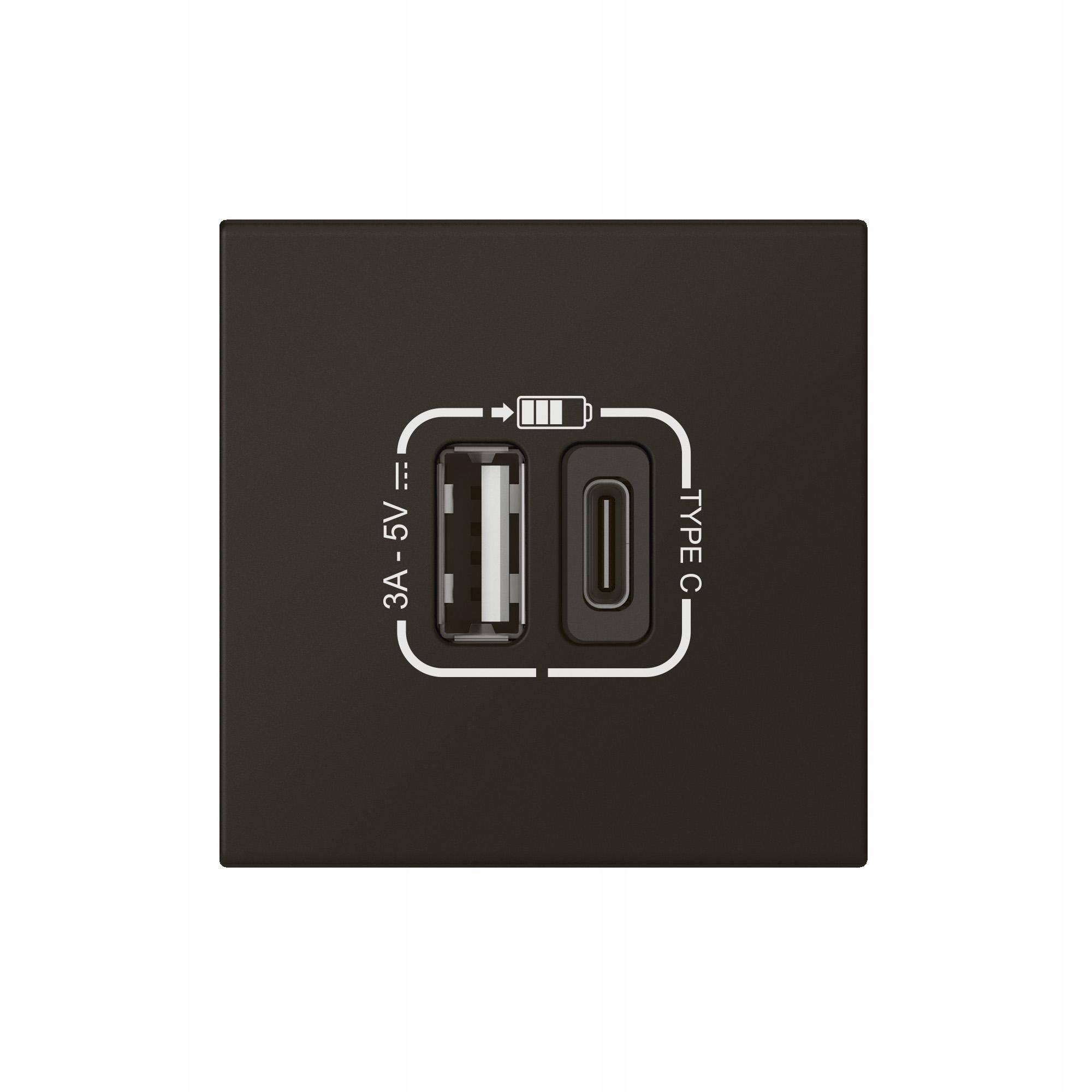 Zásuvka Mosaic Usb A+c Antracit Legrand 079193L