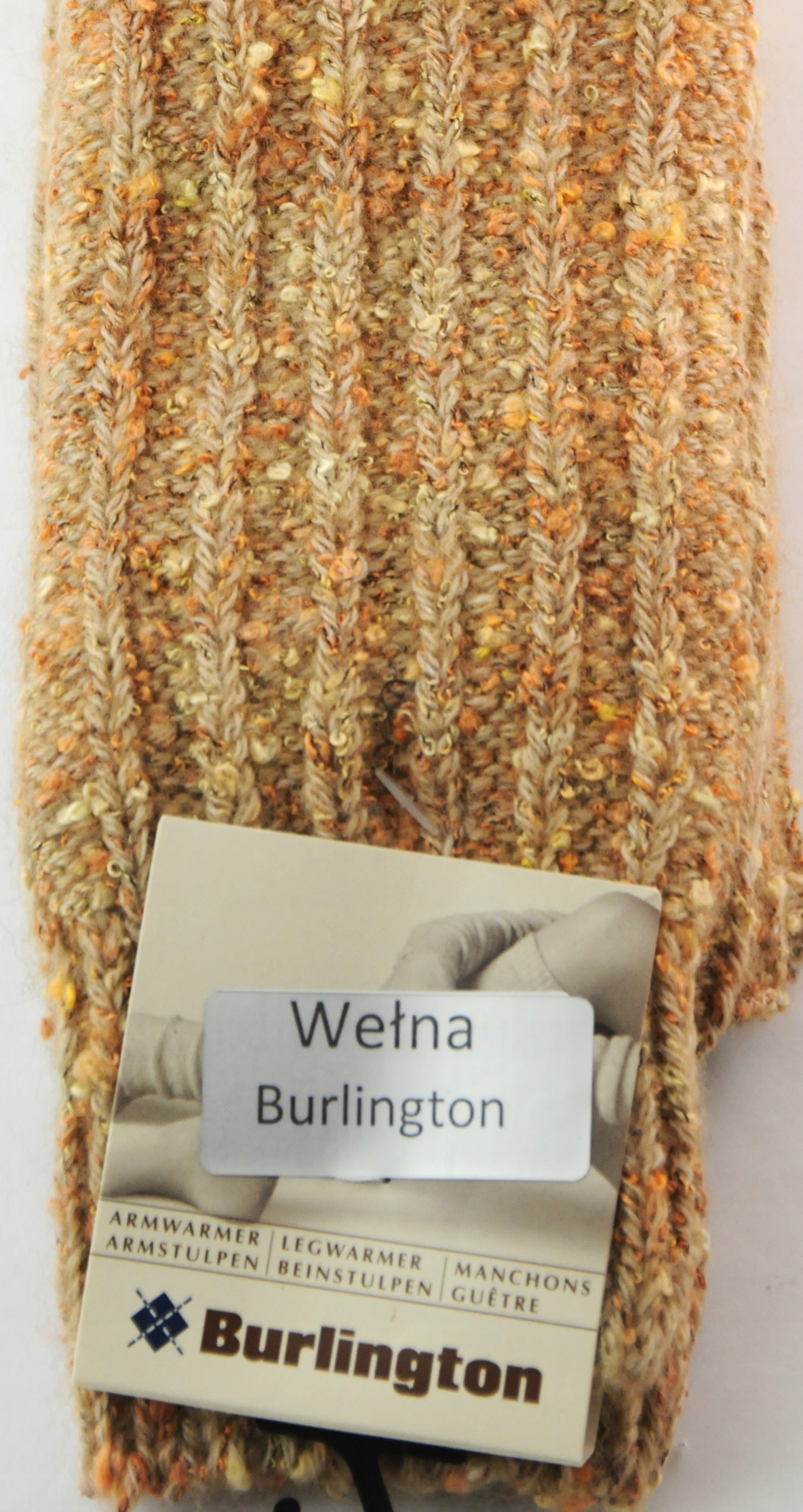 GETRY BURLINGTON WEŁNA BAWEŁ AKRYL GRUBE CIEPŁE BEŻ -40% Marka Burlington