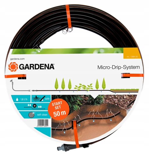 Podzemní kapková závlaha pro zavlažování 13,7 mm Gardena 50 metrů 1389-20