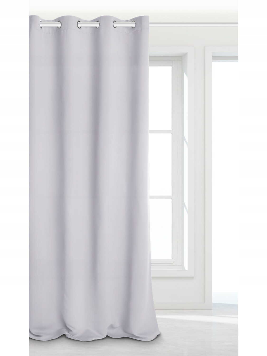 ZASŁONA ZACIEMNIAJĄCE KÓŁKA PRZELOTKI 140x165 HOLD Wzór gładki