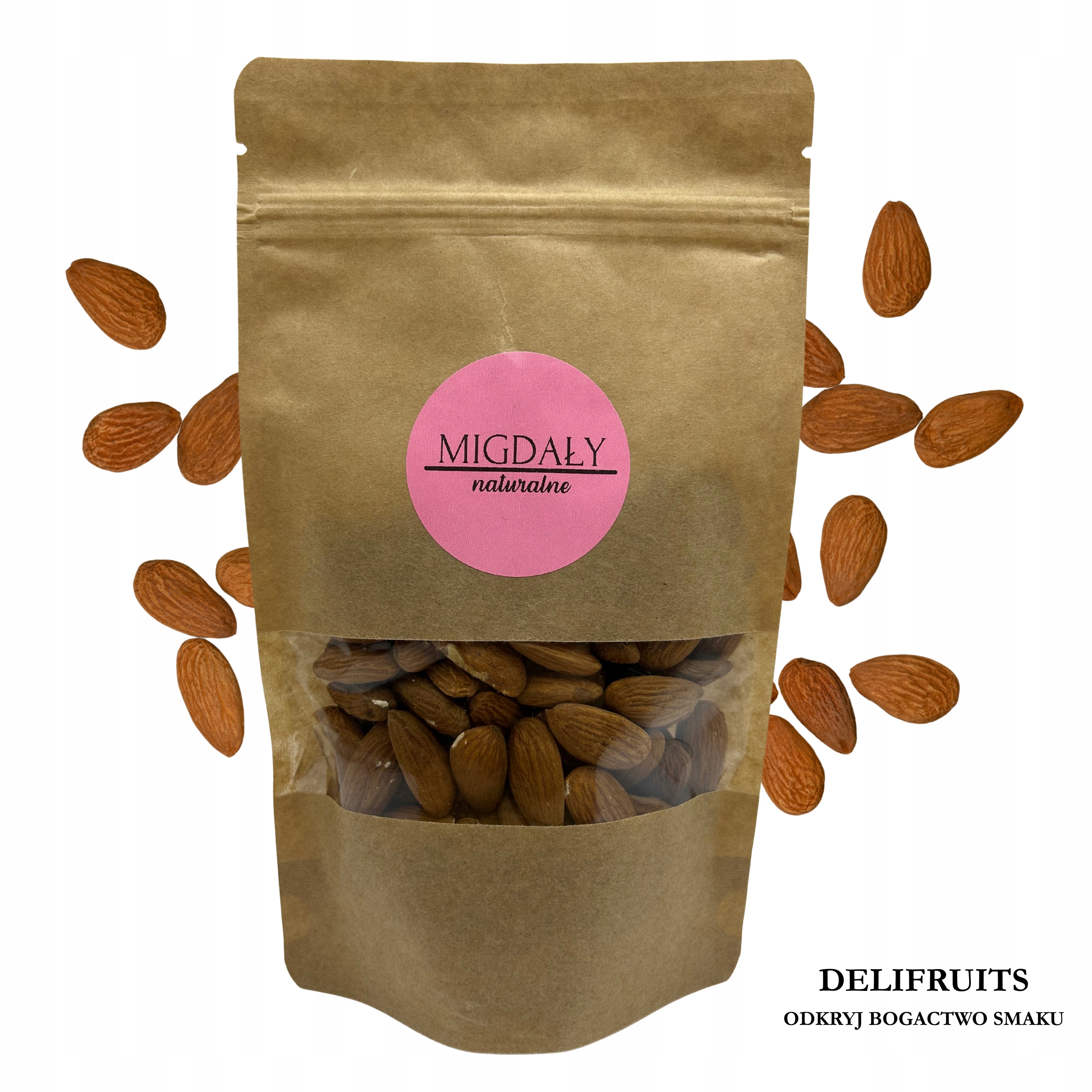Levně Přírodní Mandle Premium 2,5 Kg (2500 G) Delifruits Lahodné Čerstvé A Zdravé