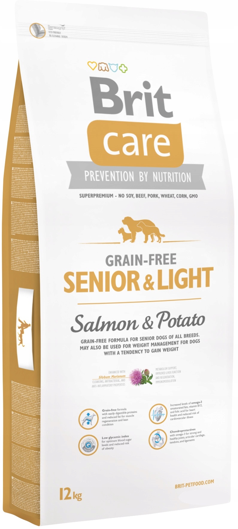 Levně Brit Care Senior & Light Losos 12kg