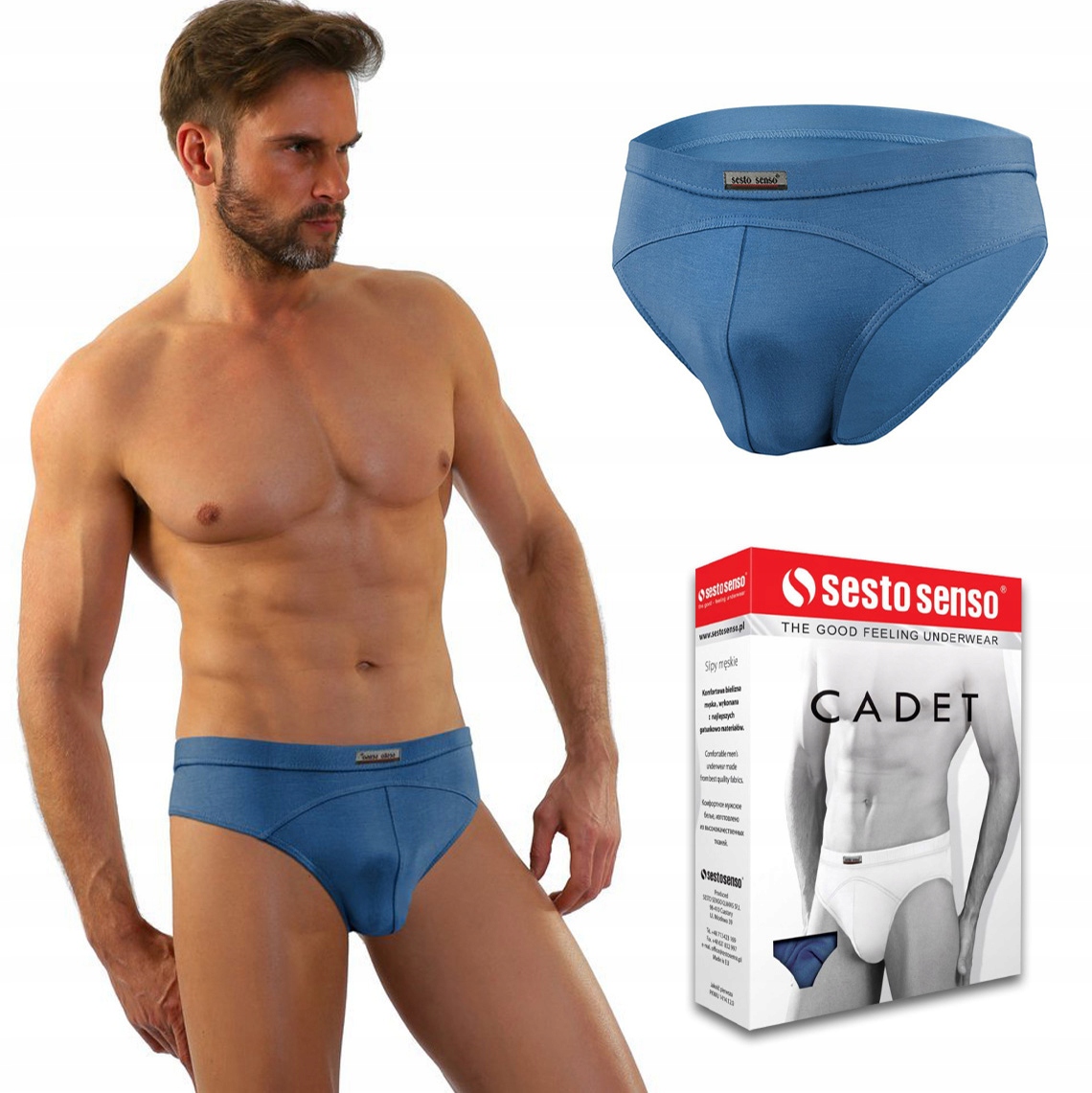 

Slipy męskie jeans Sesto Senso Cadet - L