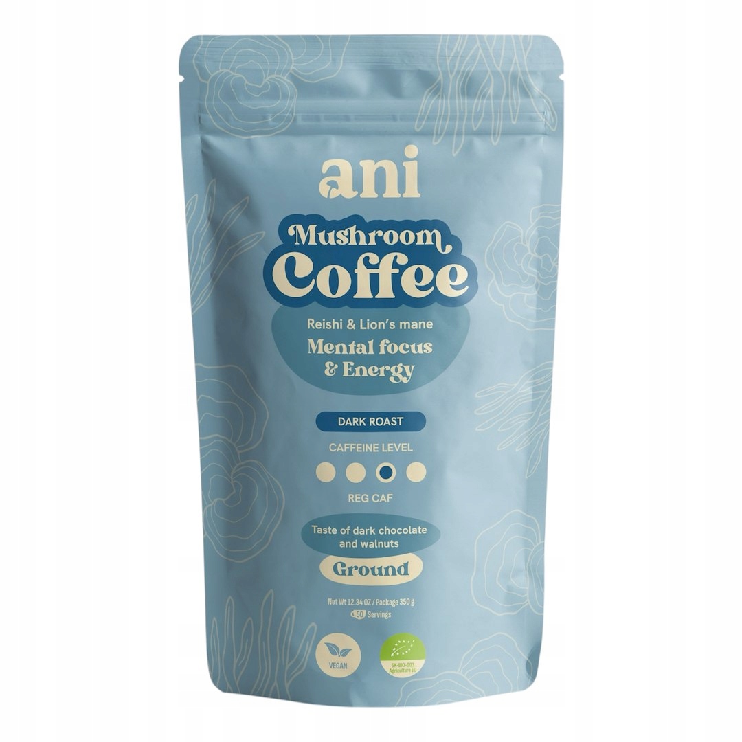 Kawa Mielona Arabica Z Reishi I Lion's Mane Bio 350 g Ani