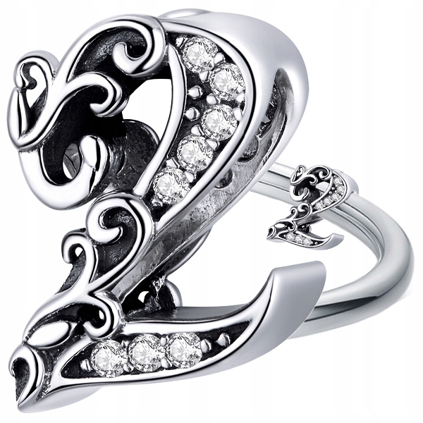 

Charms Cyfra Dwa 2 koralik beads srebro S925