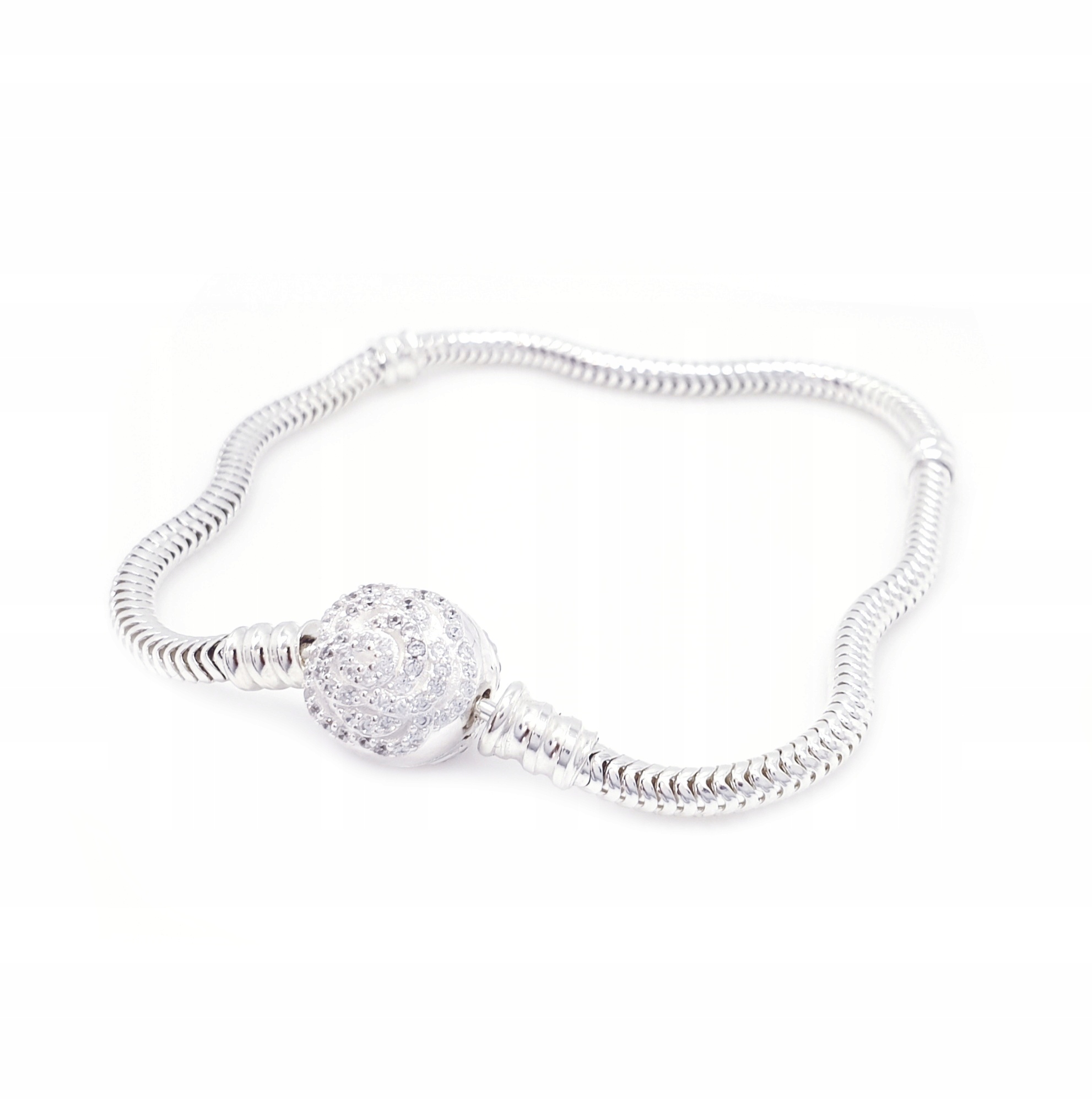 

Bransoletka Srebrna Do Charms Biała Moments 22 cm