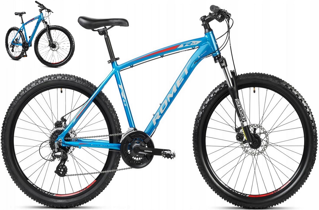 Rower górski Mtb Romet Rambler R6.3 XL 20" niebiesko-czerwono-srebrny