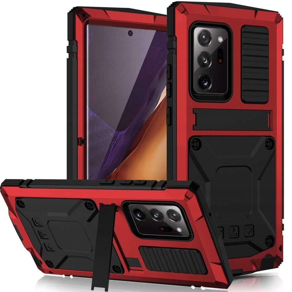 Pancerné Pouzdro Sklo pro Samsung Galaxy Note 20 Ultra pouzdro s podstavcem