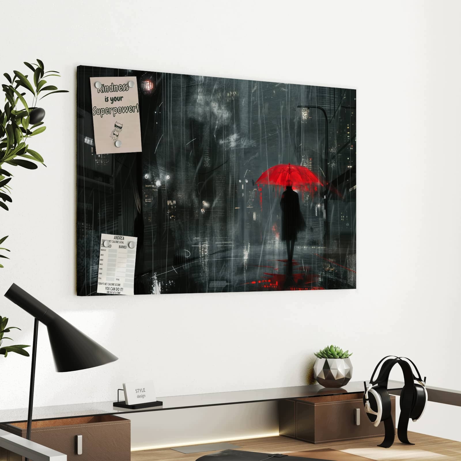 Magnetická tabule Czerwonawy Slunečník 60 × 40 cm