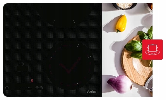 Płyta indukcyjna AMICA PI6544PHTS4UN 2.0 SZKŁO Marka Amica