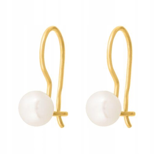 Náušnice ze zlata 585 s perličkami, jedinečný dárek ke Dni žen 14. století