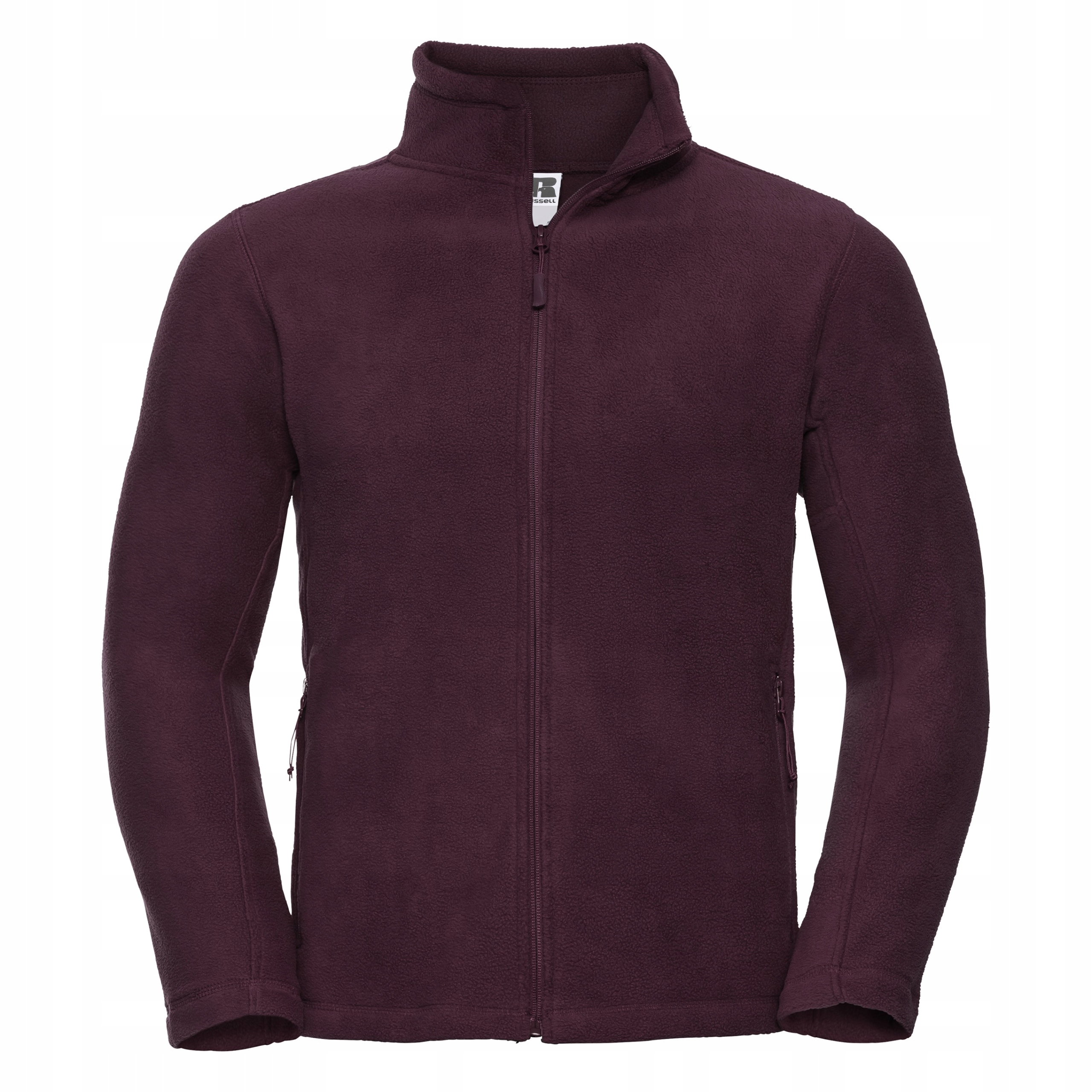 Pánský rozepínací fleece se zipem Burgundský vel. XL