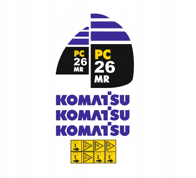 Samolepky samolepka Komatsu PC26MR