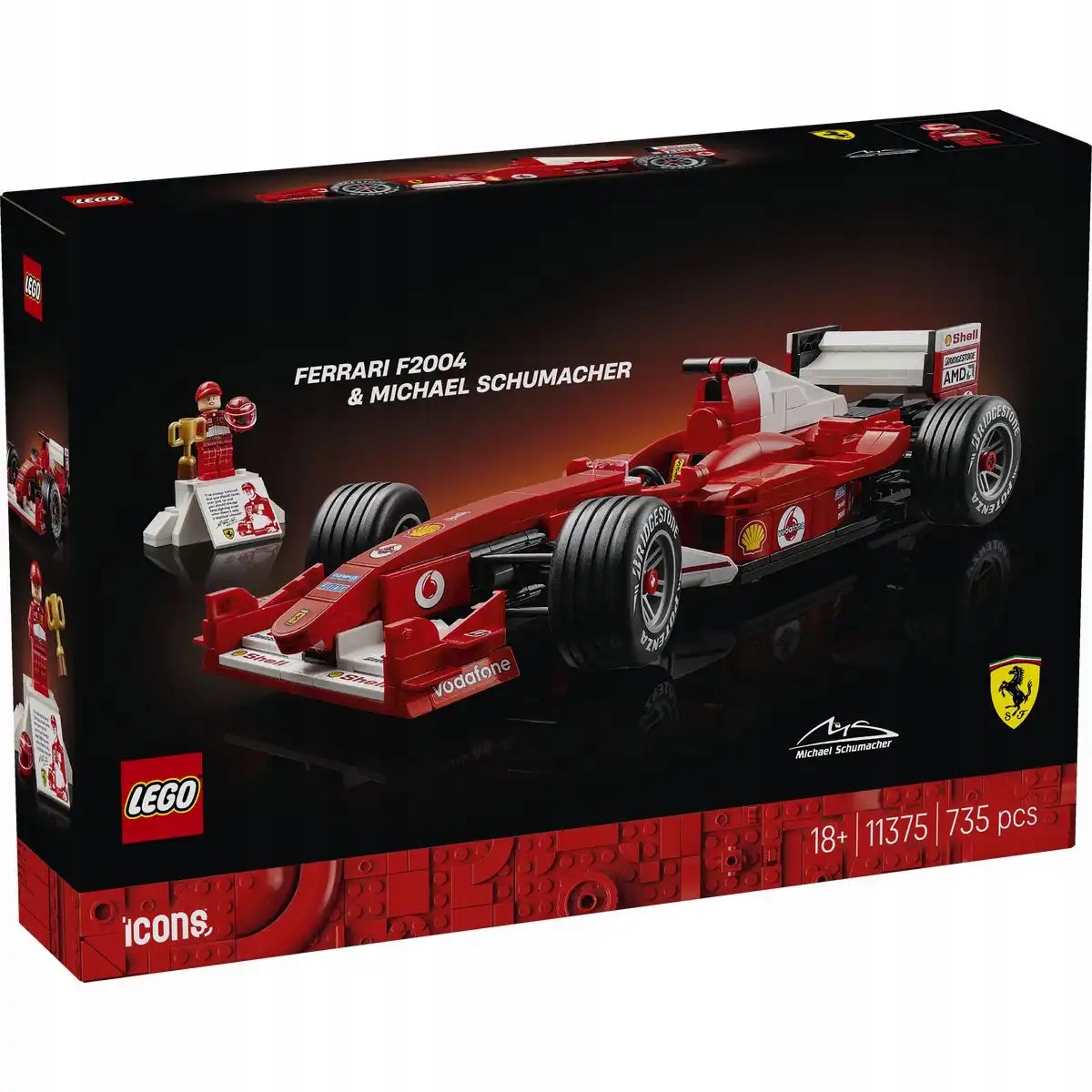LEGO ICONS 11375 FERRARI F2004 I MICHAEL SCHUMACHER