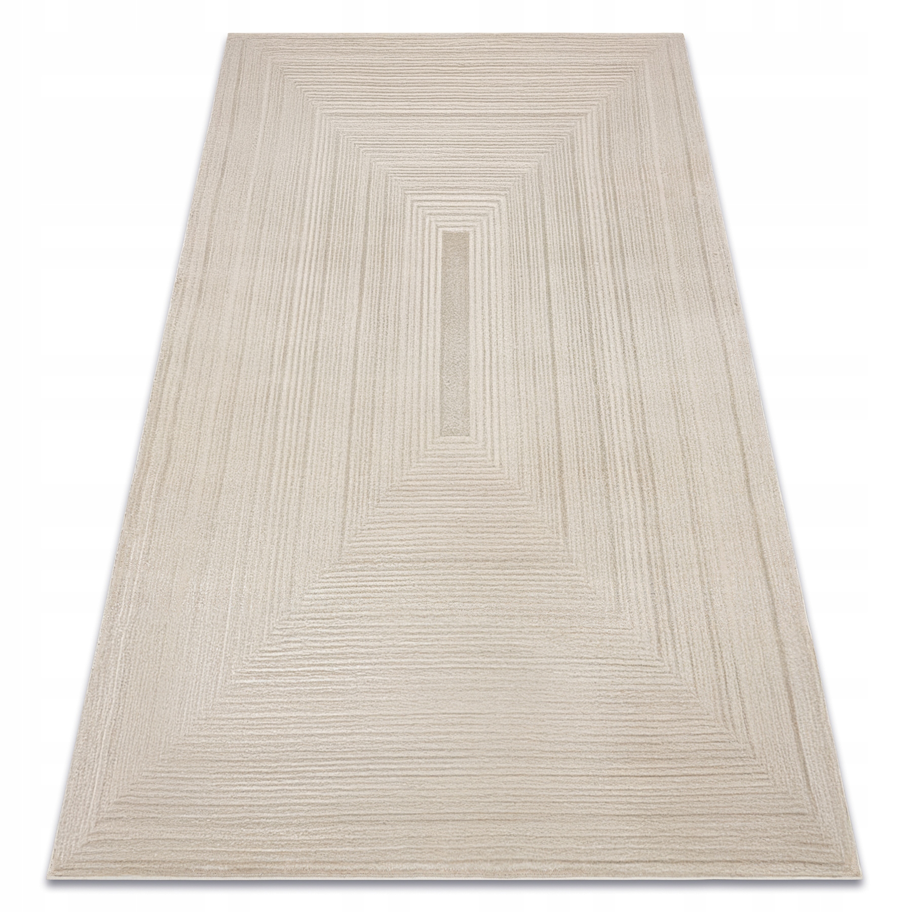 Dywan Do Salonu Sypialni taupe Ramki Ramka strukturalny glamour 200x290 cm