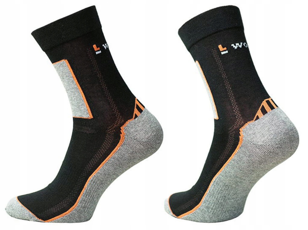 3x Letnie skarpety sportowe WORK POLSKIE 39-42 Kolor czarny