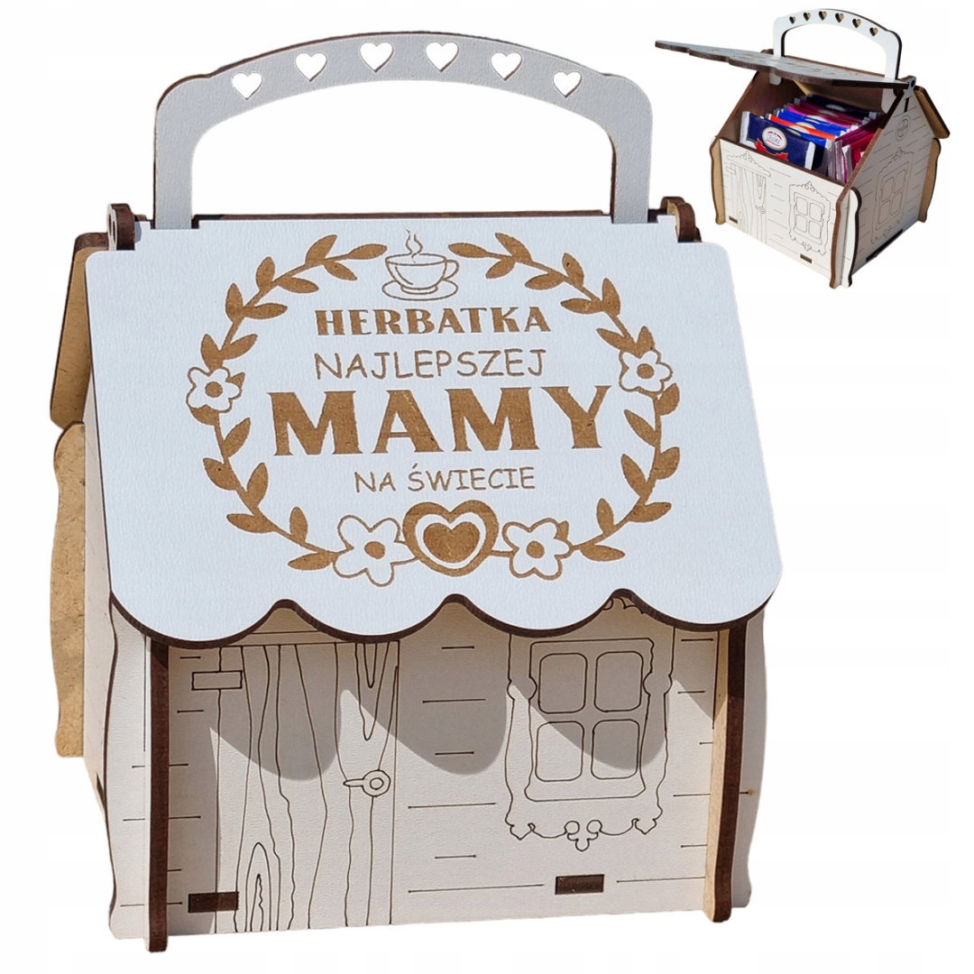 

Pudełko Domek Na Herbatę Dzień Mamy Matki