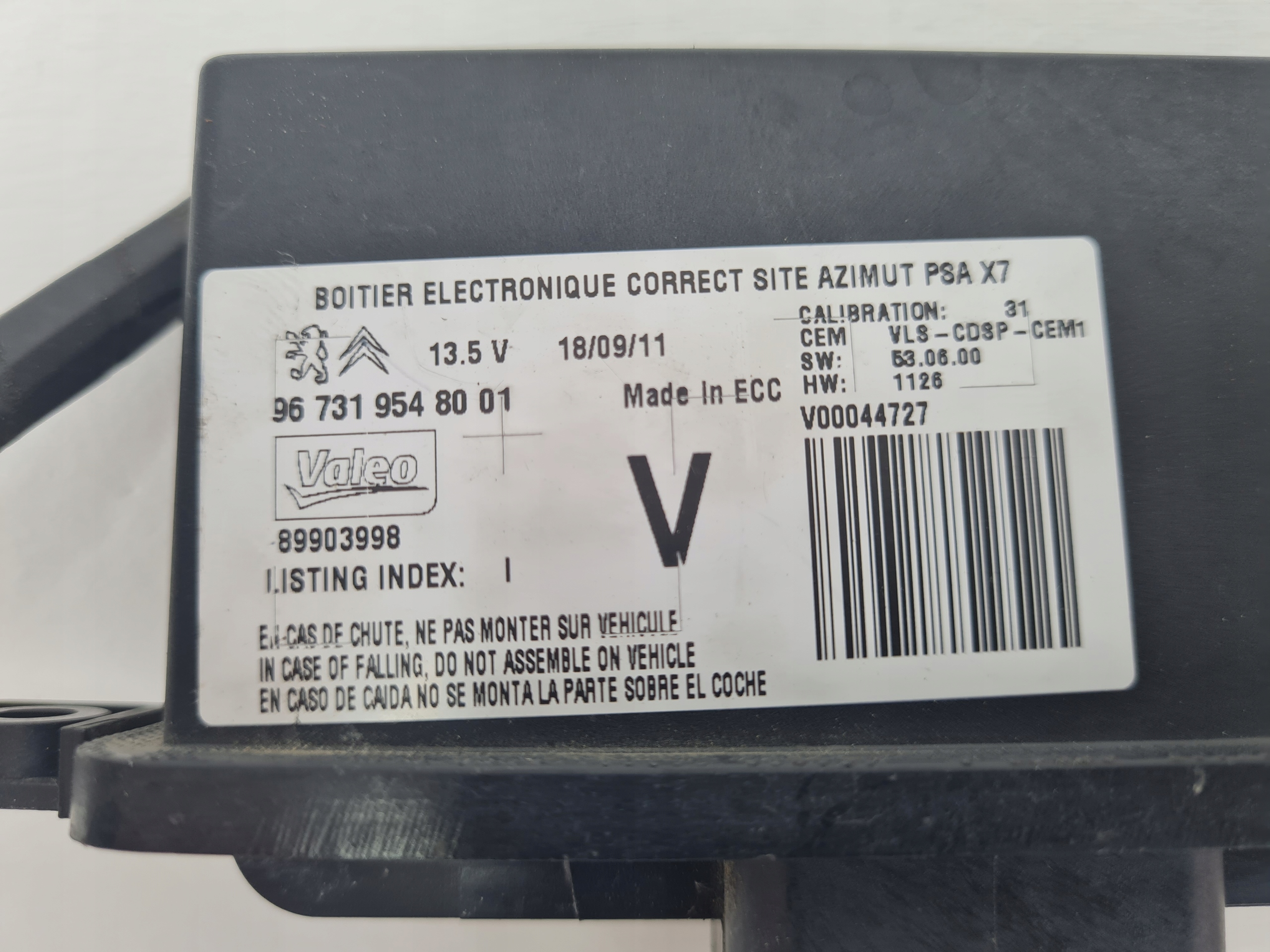 CITROEN C5 III X7 modulo luci LED LIFT Spina 9673195480