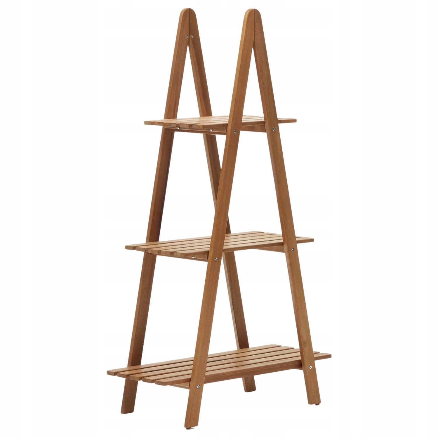 Drevený záhradný regál Kave Home Victora z masívneho dreva 140 cm