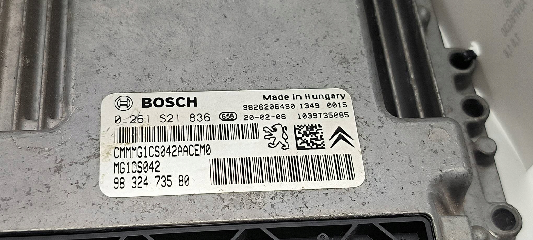 computer of the engine ECU 9832473580 1.6 PURETECH PEUGEOT 508 II