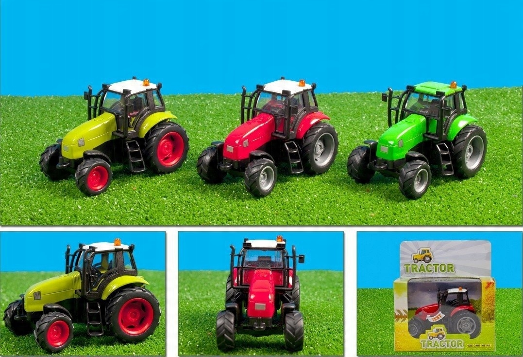 

Traktor metalowy Ciągnik z dźwiękiem Światło Kids