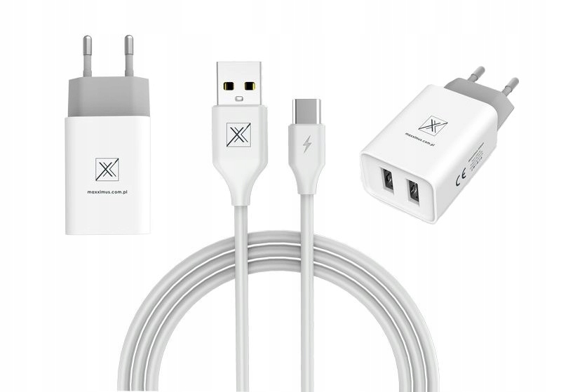 Ładowarka sieciowa Maxximus Urban 2. 1A Type- C, 2xUSB Maxximus